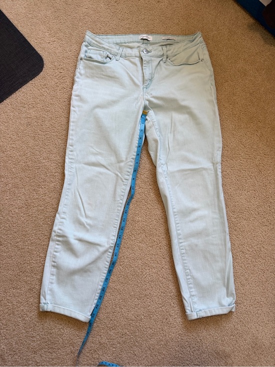Jessica Simpson Denim - Jessica Simpson Rolled Crop Skinny Women’s Light Mint Green jeans - 12/31